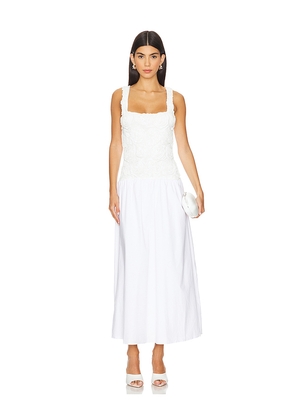 Show Me Your Mumu Bradshaw Maxi Dress in White. Size M. Also in L.