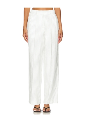 Rag & Bone Newman Linen Pant in White. Size 10. Also in 6.