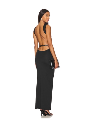 superdown Trista Maxi Dress in Black. Size L. Also in M, XL.