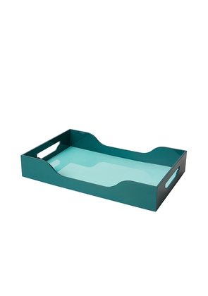 Printworks Large Swell Lacquered Tray in Blue.