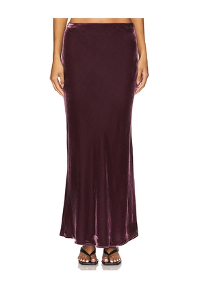 Susana Monaco Velvet Silk Bias Skirt in Purple. Size S. Also in XL.