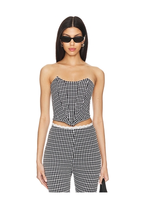 Somebodee Gina Corset in Black & White. Size L. Also in XS, S, M.