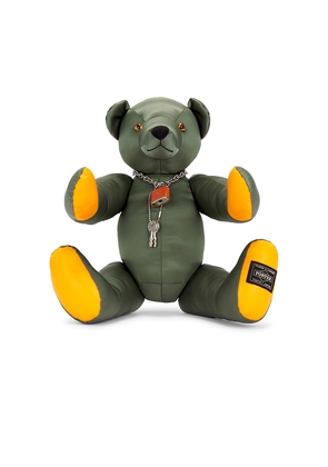 Porter-Yoshida & Co. Grizzly Bear With Original Padlock in Green.