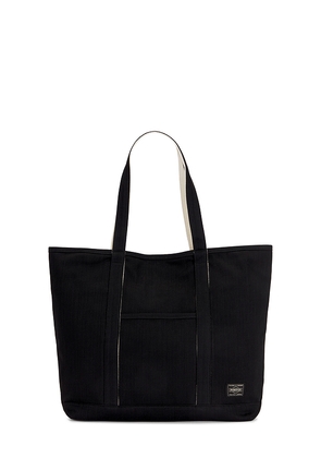 Porter-Yoshida & Co. Noir Tote Bag (M) in Black.