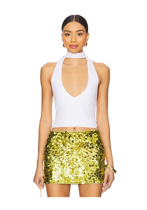 superdown Jessalyn Halter Top in White. Size L. Also in M, XL.