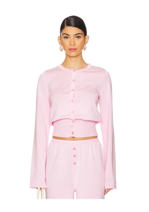 SNDYS X REVOLVE Button Up August Top in Blush. Size L. Also in XXS, XS, S, M, XL, XXL.