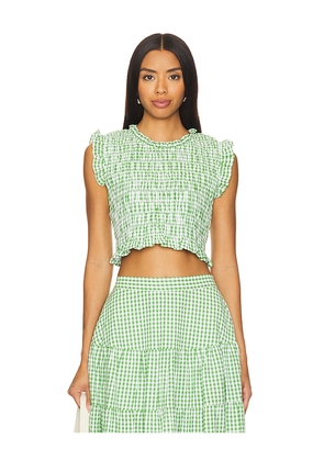 Sundress Malone Top in Green. Size M/L. Also in XL, XL/1X.