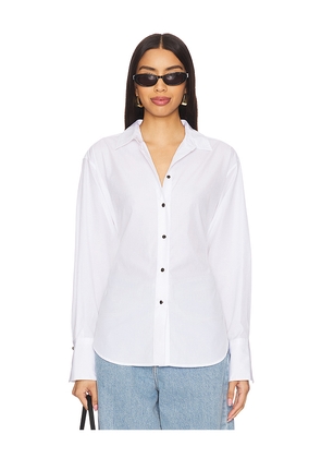 Rag & Bone Eve Shirt in White. Size L. Also in XS, M.