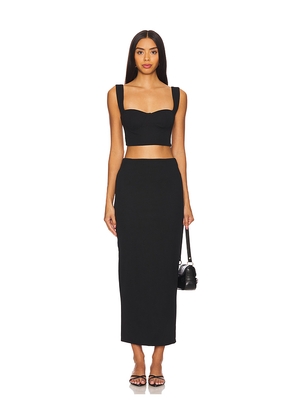 superdown Veneda Skirt Set in Black. Size L. Also in M, S, XL, XS, XXS.