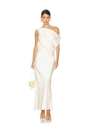 SNDYS Calissa Maxi Dress in Cream. Size L. Also in S, XS, XXS.