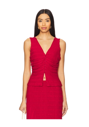 SOVERE Sonoma Top in Red. Size M. Also in S.