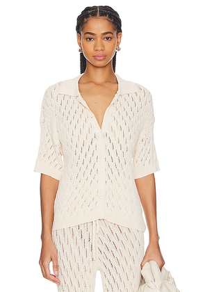 SNDYS Claire Top in Cream. Size S. Also in XXS, XS.