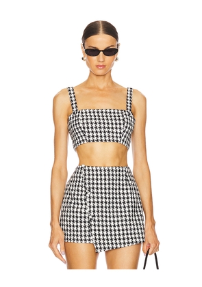 SNDYS x REVOLVE Tweed Top in Black. Size L. Also in XS, XL, XXL.