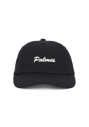 Palmes 6-Panel Cap in Black.