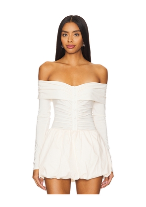 The Line by K Lunar Bodysuit in Cream. Size L. Also in XS, S, M, XL.