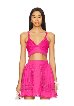 PEIXOTO Jasmine Top in Pink. Size L. Also in S, XS, M, XL.