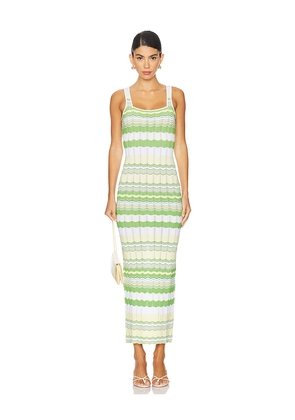 Tularosa Phila Maxi Dress in Green. Size L. Also in XXS, XS, XL.