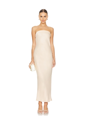 Rue Sophie Cleora Dress in Metallic Gold. Size M. Also in S.