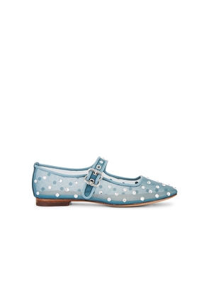 Sam Edelman Michaela Shine Flat in Blue. Size 10. Also in 8.5, 9, 9.5.