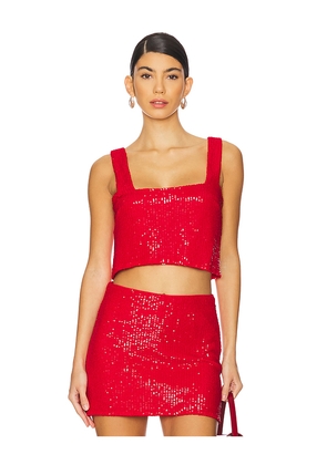 Show Me Your Mumu Tara Crop Top in Red. Size L. Also in XL, XS, XXL.