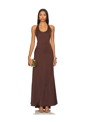 SIEDRES Welise Dress in Brown. Size 34. Also in 38.