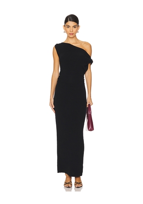 SNDYS Leena Maxi Dress in Black. Size L. Also in XXS, XS, S, M, XL.