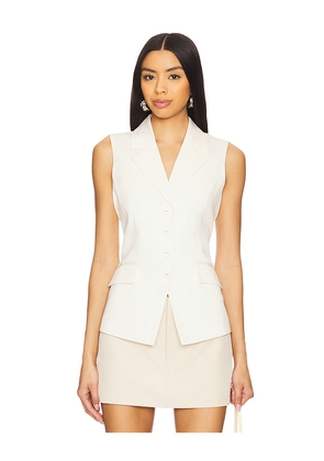 PAIGE Palomina Vest in Ivory. Size 10. Also in 6, 8, 12, 14.