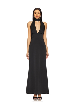 superdown Bethany Halter Gown in Black. Size L. Also in XXS, XS, S, M, XL.