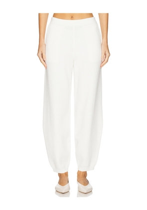 Tularosa Rey Knit Pant in Ivory. Size L. Also in S, M, XL.