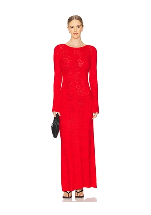 The Wolf Gang Bettina Maxi Dress in Red. Size L. Also in XS, S.
