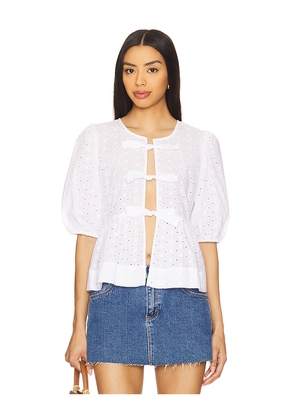 Steve Madden Paula Top in White. Size L. Also in S, M.