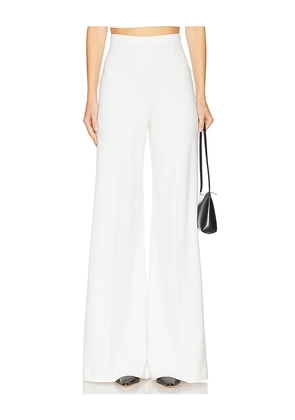 Ripley Rader Ponte Knit Wide Leg Pant in White. Size L. Also in S, XS.