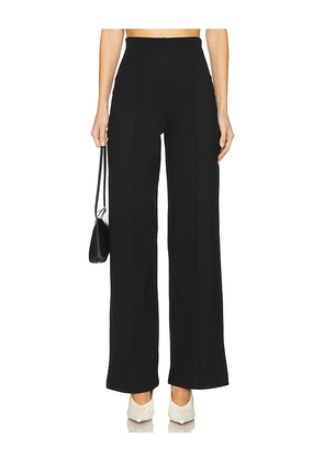 Ripley Rader Ponte Knit Straight Leg Pant in Black. Size L. Also in S, XS.