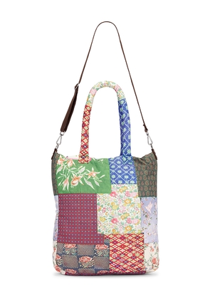 Found Gardenia Tapestry Tote Bag in Green,Pink.
