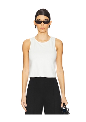 Ripley Rader Ponte Knit Tank Top in White. Size L. Also in S, XS, M.