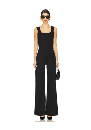 Ripley Rader Ponte Knit Tank Wide Leg Jumpsuit in Black. Size L. Also in S.