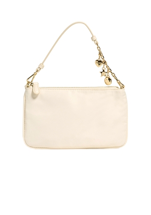 Stoney Clover Lane Flat Wristlet Crossbody in Cream.