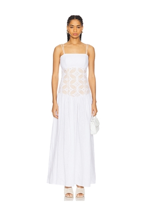 SILVIA TCHERASSI Pilar Dress in White. Size L. Also in XS.