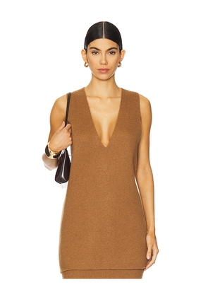 SEROYA Honey Knit Tunic in Rust. Size S. Also in XS.