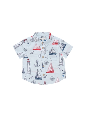 Pink Chicken Boys Jack Shirt in Blue. Size 4. Also in 2.