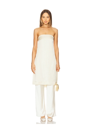 SWF Strapless Midi Top in Ivory. Size M. Also in S.