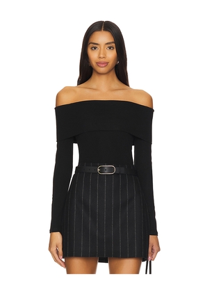 Theory Long Sleeve Off The Shoulder Top in Black. Size L. Also in XL.