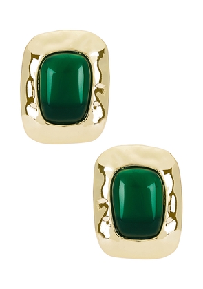 petit moments Giovana Stud Earrings in Green.