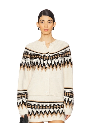 SEROYA Amaya Cardigan in Cream. Size L. Also in XS, S, M.