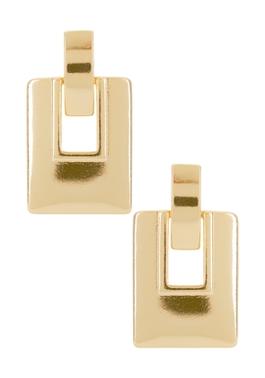 petit moments Amelia Earrings in Metallic Gold.