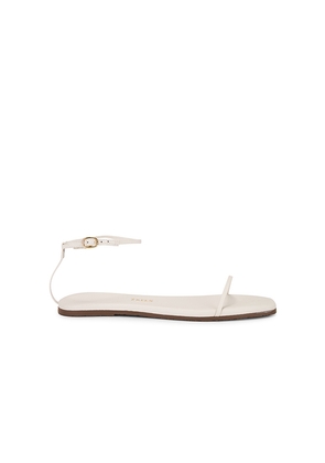 TKEES Square Toe Twiggy Sandal in Cream. Size 10. Also in 8, 9.