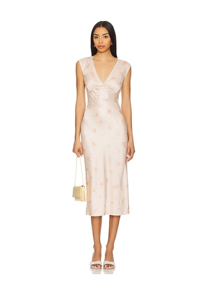 Tularosa Tina Midi Dress in Blush. Size L. Also in M.