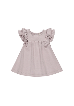 QUINCY MAE Kids Flutter Dress in Lavender. Size 12-18M. Also in 4-5yr.