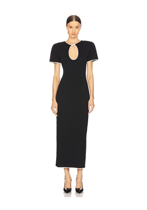 Rowen Rose Cut Out Maxi Dress in Black. Size 34/0. Also in 36/2, 38/4.