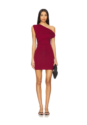 superdown Alessia Mini Dress in Burgundy. Size L. Also in XS, XXS, S, M, XL.
